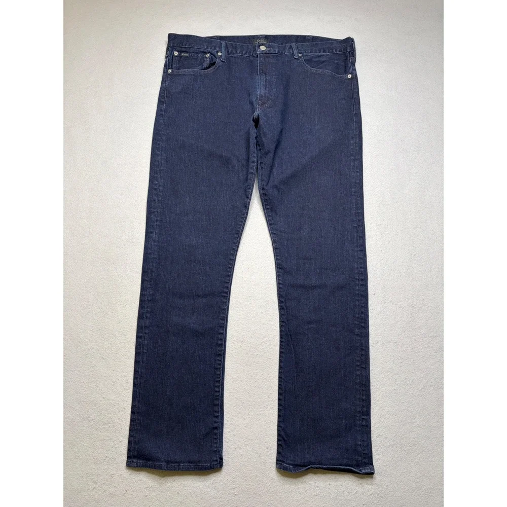Polo‎ Ralph Lauren Jeans Mens 40x34 Blue Varick Slim Straight Stretch Indigo